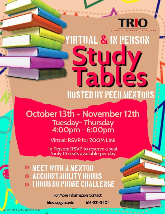 TRIO Events TRIO Student Support Services Grand Valley State University